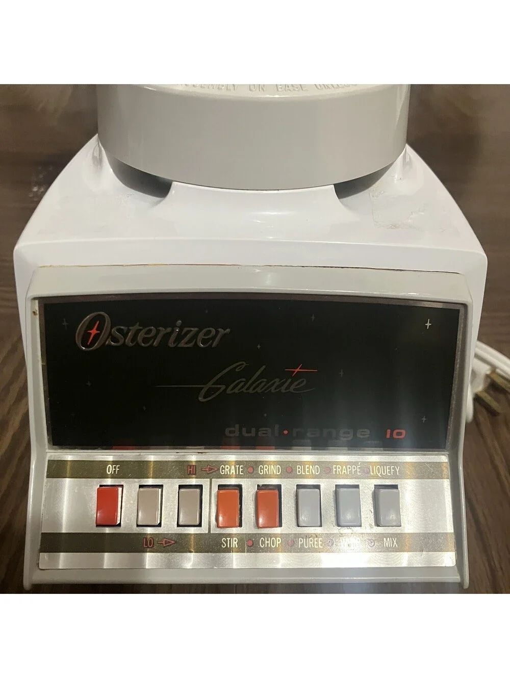 Vintage Osterizer Galaxie 10-Speed White Working Blender - READ Description